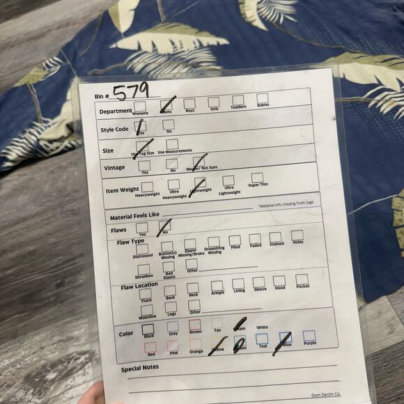 Tommy Bahama Shirt Blue Mens XL 100% Silk Palm Leaf Hawaiian Button Up Loop - Picture 8 of 8